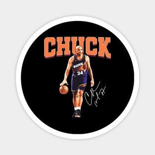 Charles Barkley The Chuck Basketball Legend Signature Vintage Retro 80s 90s Bootleg Rap Style Magnet